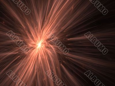 Fractal Abstract Background - Bursting threads
