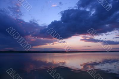 Sunset.