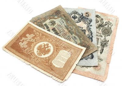 Old banknoty.