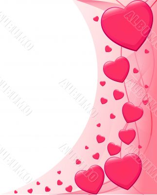 Romantic background vector illustration