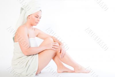 Wellness girl series sitting