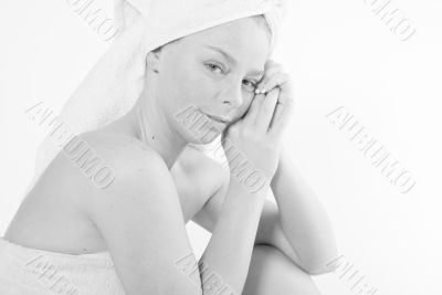 Wellness girl series posing