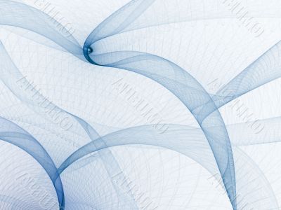 Fractal Abstract Background - Blue threads