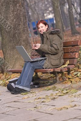 Smiling redheaded girl