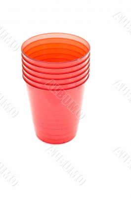 Red plastic cups