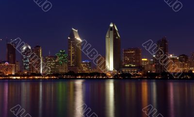 San Diego at night