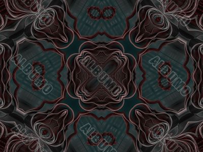 Fractal Abstract Background - Layered kaliedoscopic pattern