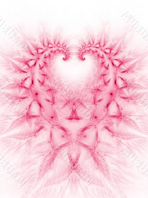 Fractal Abstract Background - Woven Heart