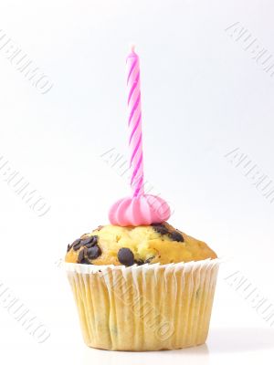 Happy Birhday,Pink Candle