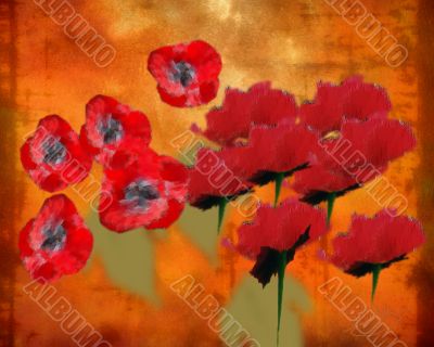 Abstract Floral Composition