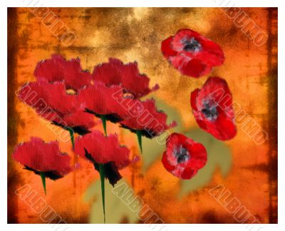 Abstract Floral Composition