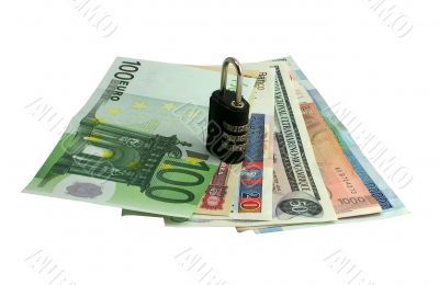 Money with a lock