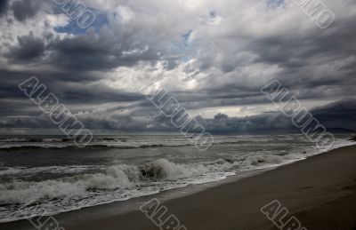 Sea side in autumn