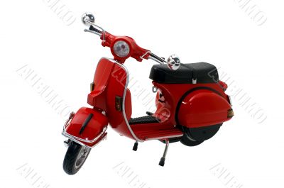 mini model of old motorcycle