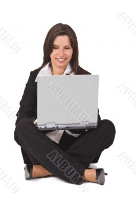 Businesswoman with laptop