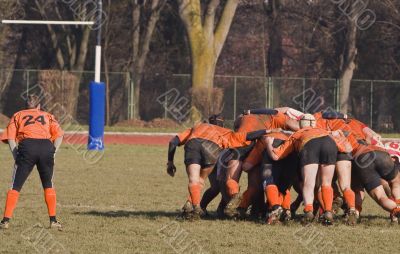 Rugby scrum