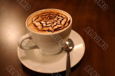 close-up shot of coffee cup