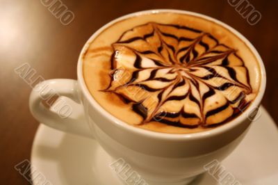 close-up shot of coffee cup