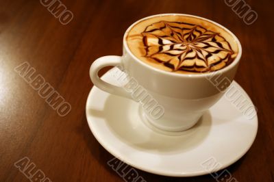close-up shot of coffee cup
