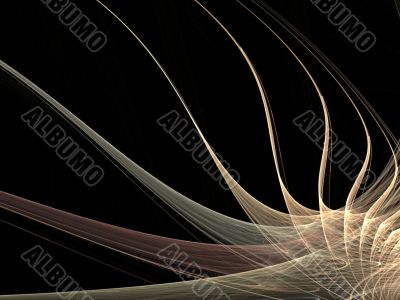 Fractal Abstract Background - Stretching threads