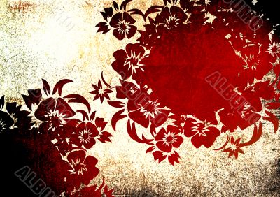 floral style backgrounds frame
