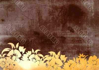 floral style backgrounds frame