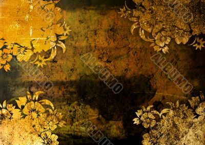 floral style backgrounds frame