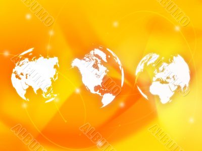 world map technology-style