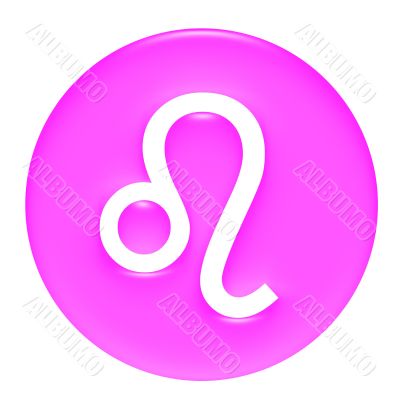 Leo 3D Pink Gel Framed