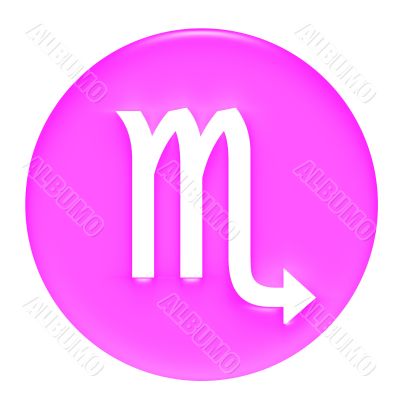 Scorpio 3D Pink Gel Framed