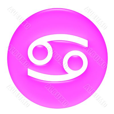 Cancer 3D Pink Gel Framed