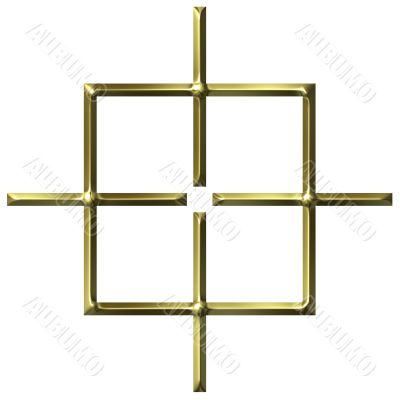 3D Golden Square Target