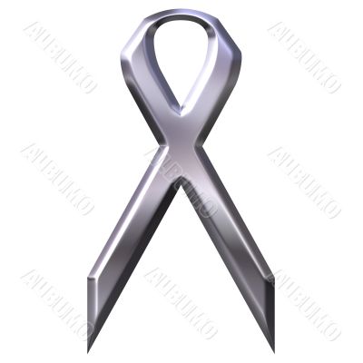 3D Silver Ribbon
