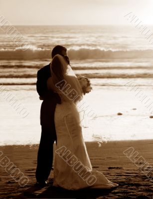 Couple wedding on the beach