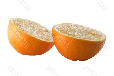 Orange halves