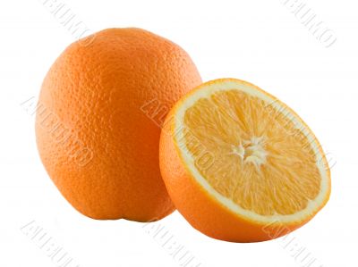 Orange and its half