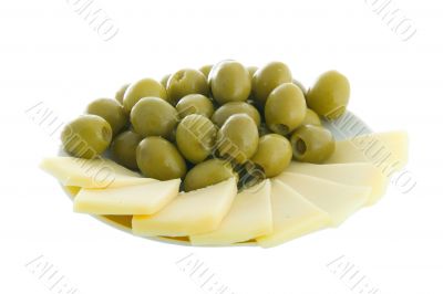 Olives and cheese