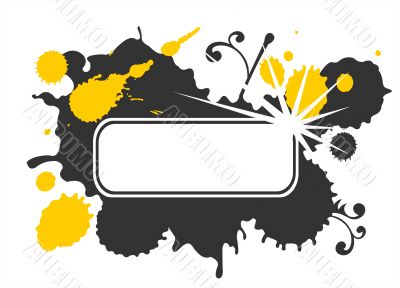 White grunge frame