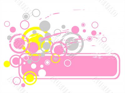 Pink abstract frame