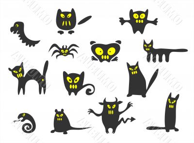 Thirteen monsters