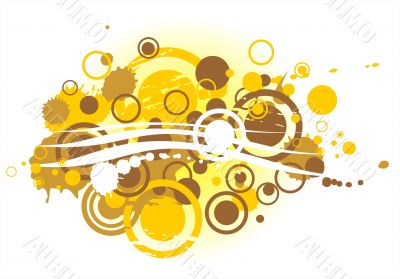 Gold abstract pattern