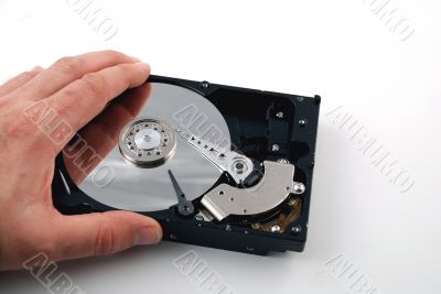 Hard drive interior