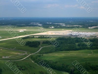 Airport aerial vies