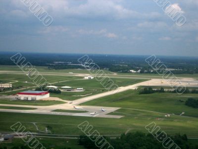 Airport aerial vies