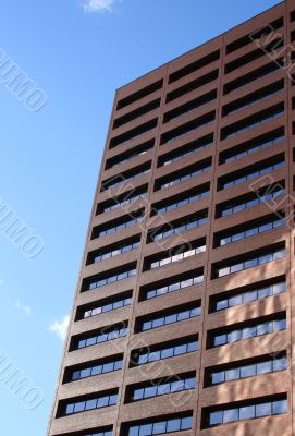 Brown Brick Skyscraper