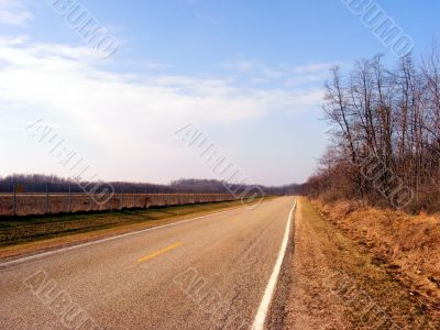 Empty Country Road