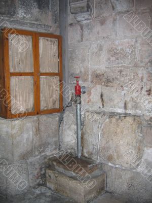 Fire crane in the Holy Sepulchre