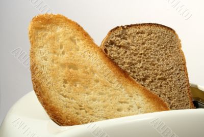 Toasts in toaster