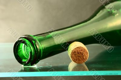 wine bottle with cork