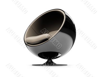 isolated modern furniture view